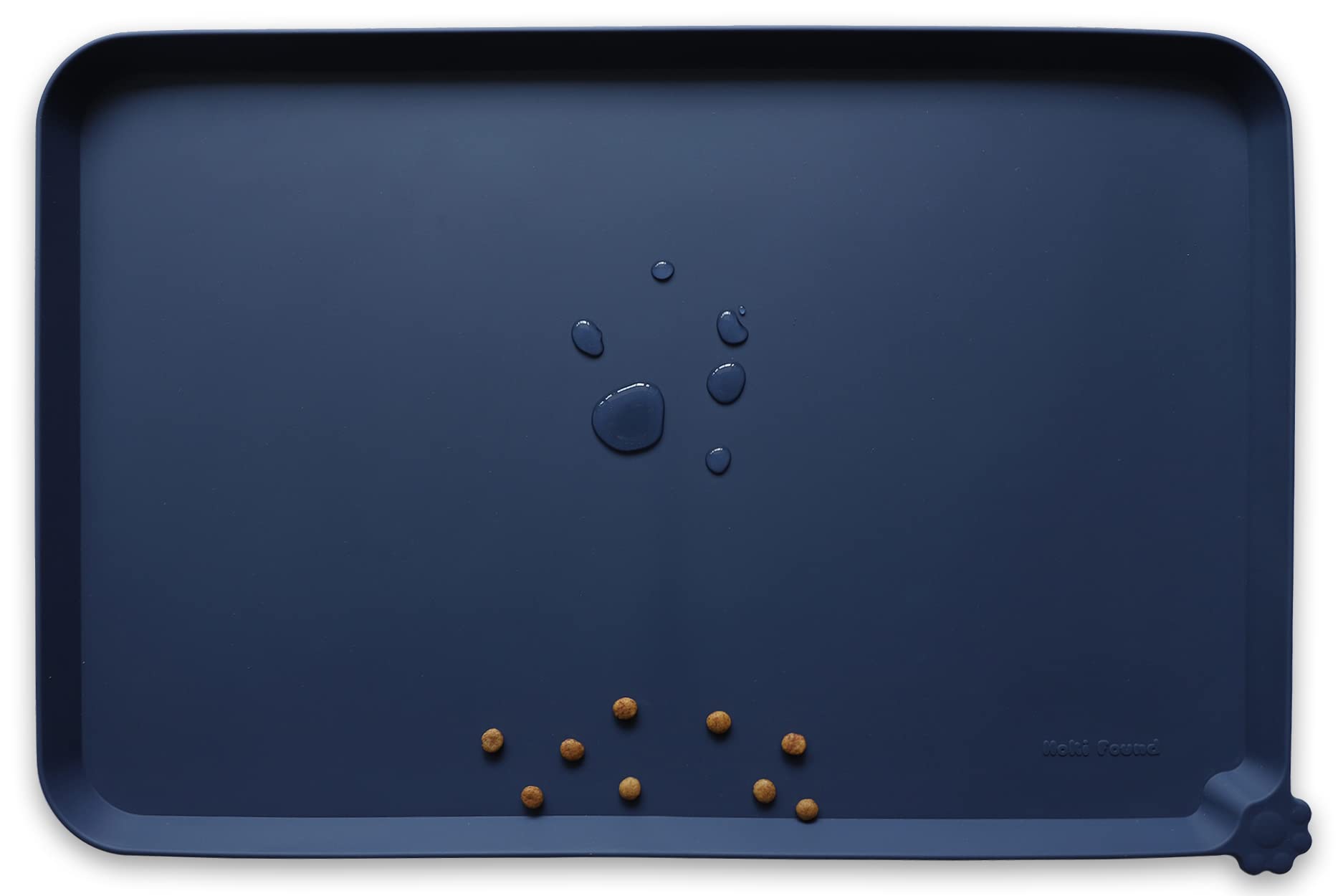 Tapis silicone Hoki Found pour nourriture animale avec rebord haut évitant les déversements