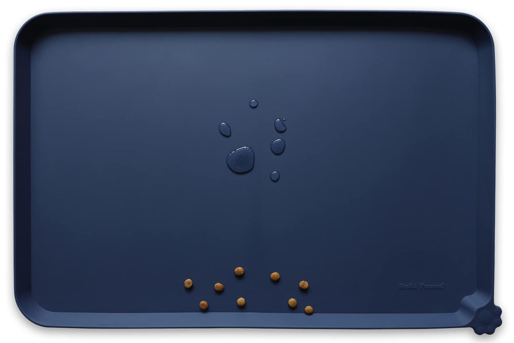 Tapis silicone Hoki Found pour nourriture animale avec rebord haut évitant les déversements