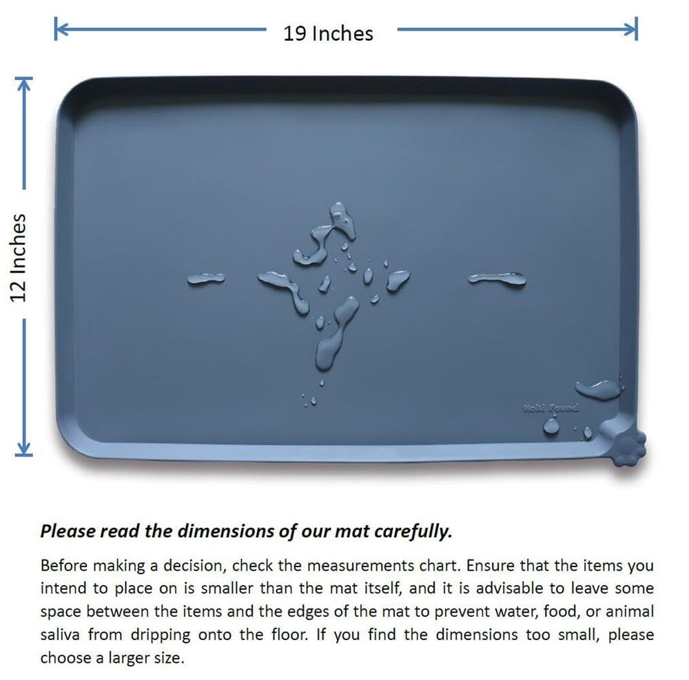 Rebord externe surélevé pour contenir miettes et liquides.