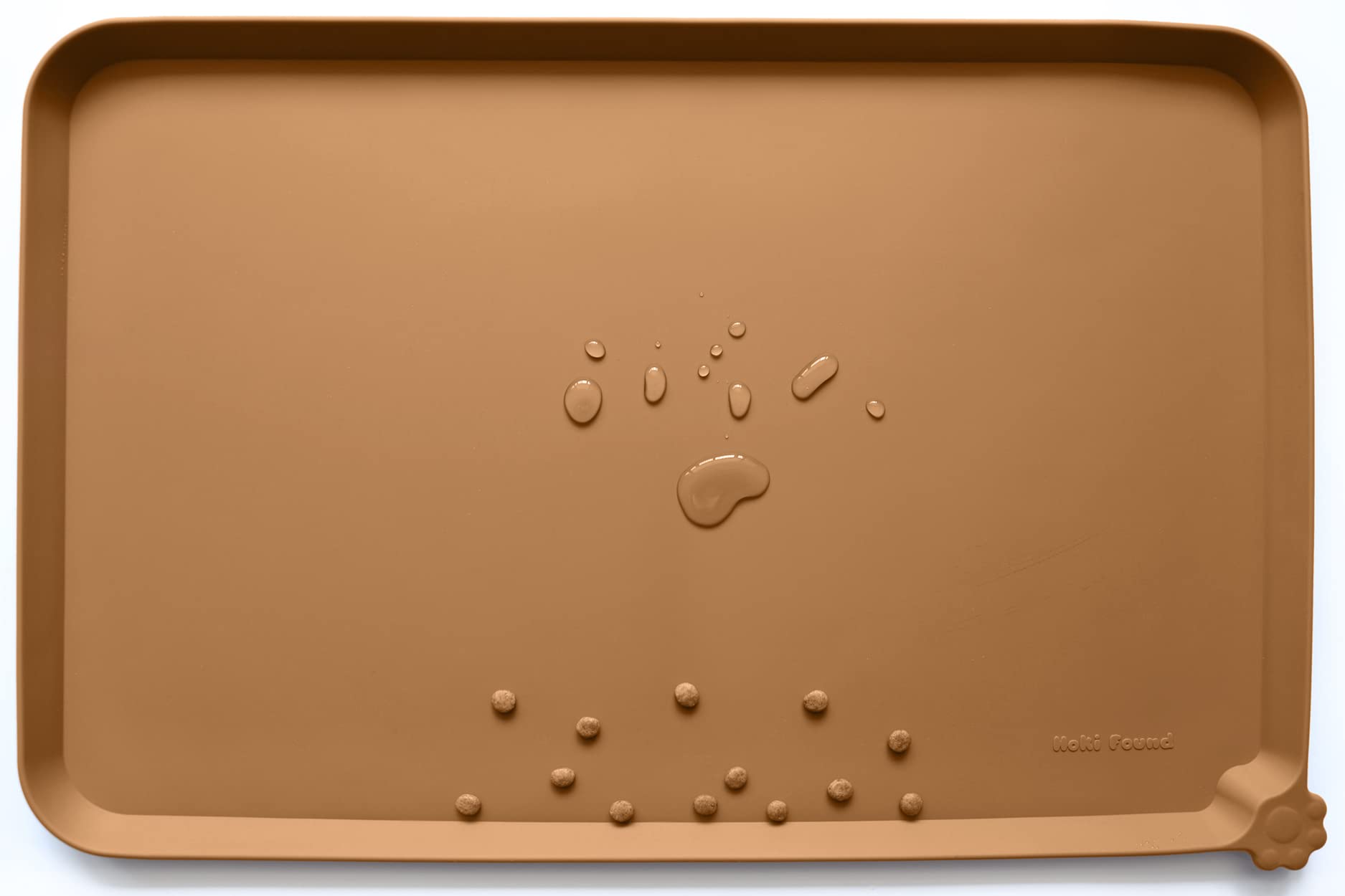 Hoki Found tapis alimentation silicone chiens chats hauts rebords évite déversements