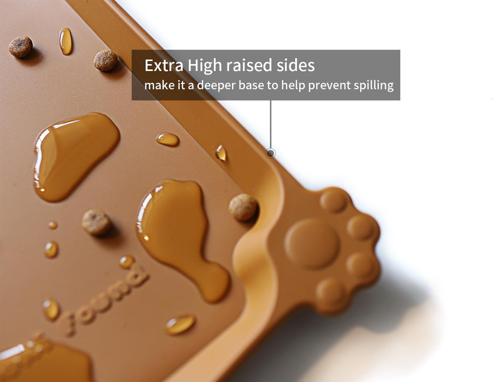 Hoki Found tapis silicone étanche anti-déversement parfait pour repas en déplacement