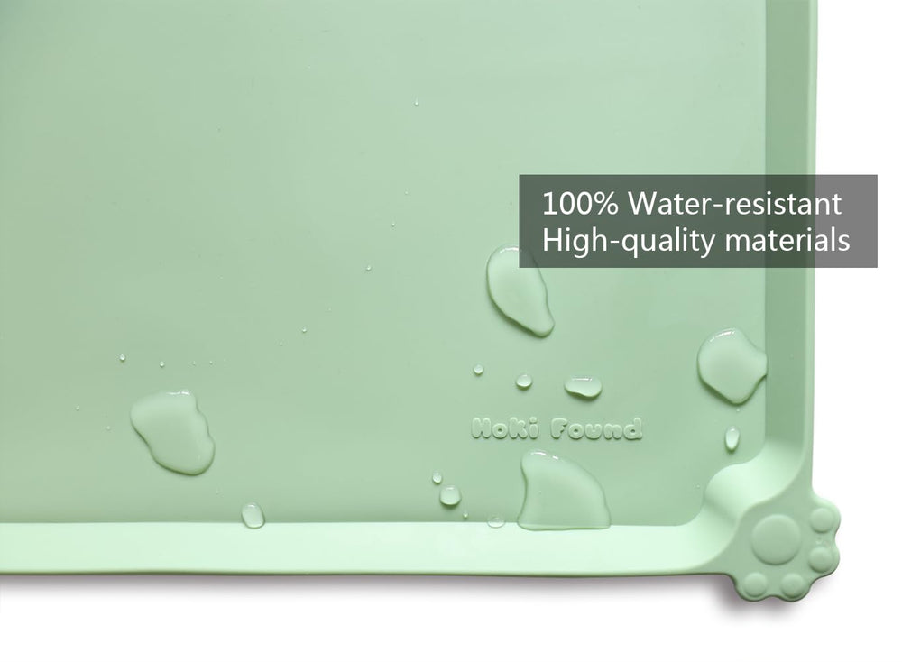 Tapis-repas silicone durable et anti-glisse Hoki Found Jade