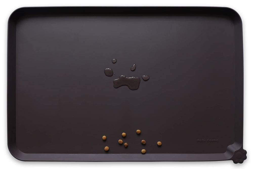 Hoki Found tapis silicone anti-dérapant, protège les sols pendant les repas des chiens et chats.