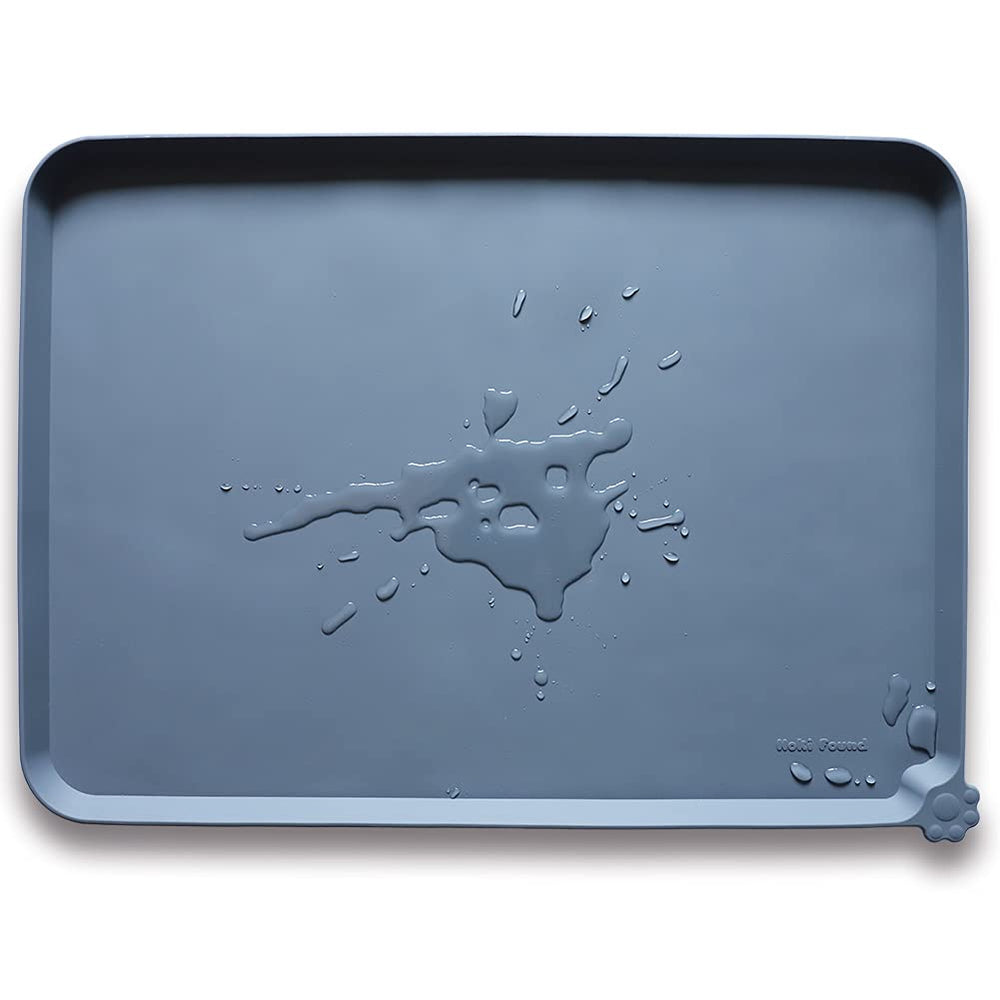 Hoki Found tapis silicone antidérapant XL gris, protège les sols des déversements.