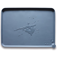Hoki Found tapis silicone antidérapant XL gris, protège les sols des déversements.