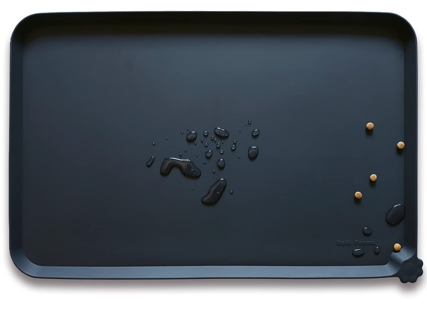 Tapis silicone Hoki Found extralarge et antidérapant, idéal pour chiens et chats.