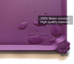 Tapis silicone Hoki Found compatible lave-vaisselle; nettoyage rapide après les repas.