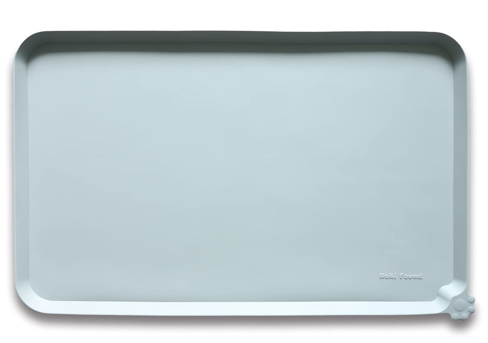 Tapis alimentaire en silicone Hoki Found, design navire de guerre, protège le sol des déversements.