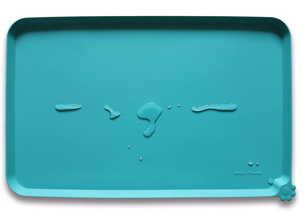 Hoki Found tapis alimentation silicone anti-dérapant pour chiens et chats, facile à nettoyer et résistant.