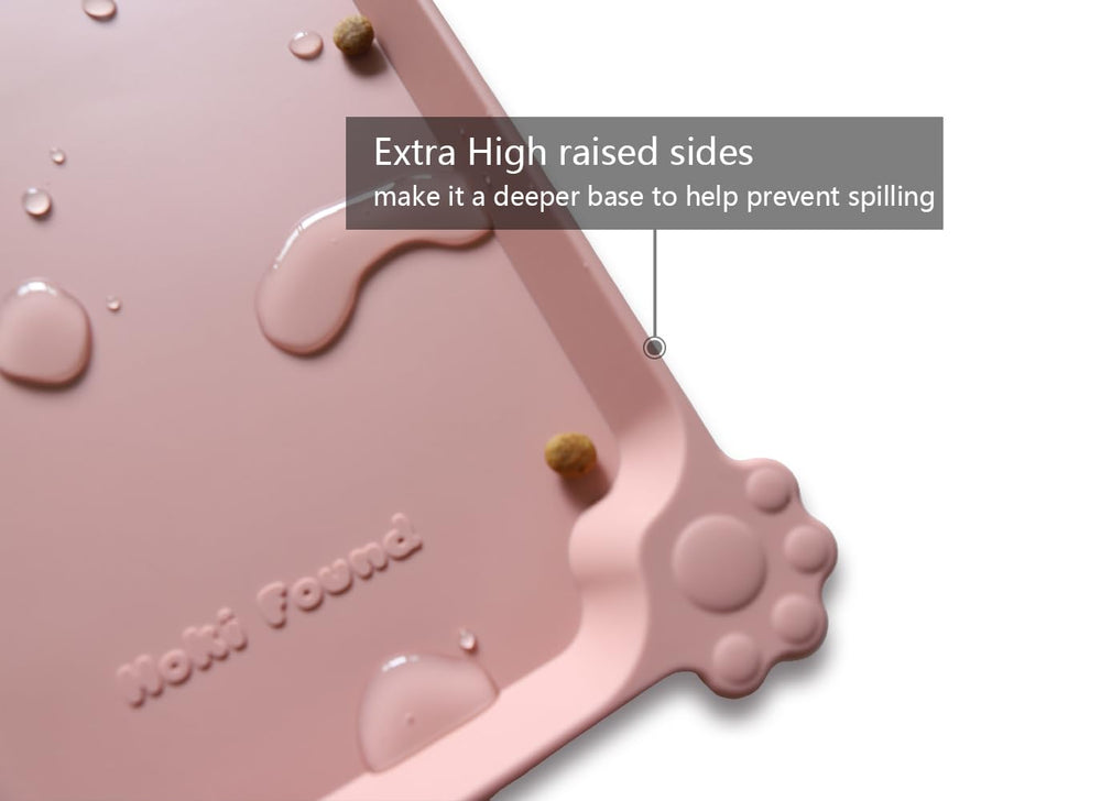 Tapis Hokifound impermable rose, nettoyage facile après les repas.