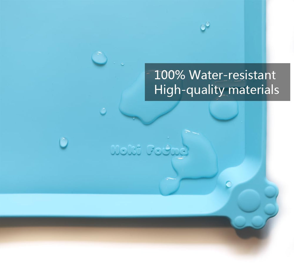Tapis imperméable en silicone Hoki Found protège les sols des éclaboussures.