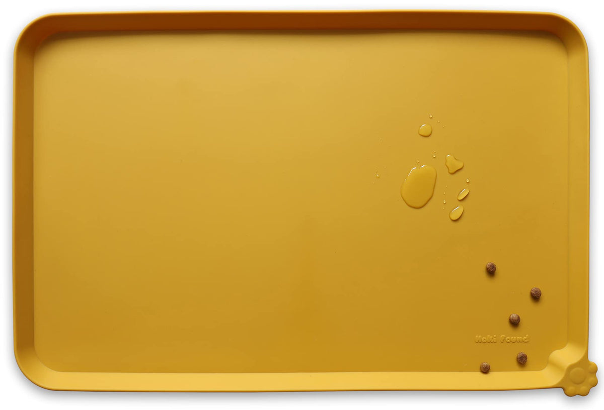 Hoki Found Tapis Nourriture Silicone anti-déversement pour chiens et chats.