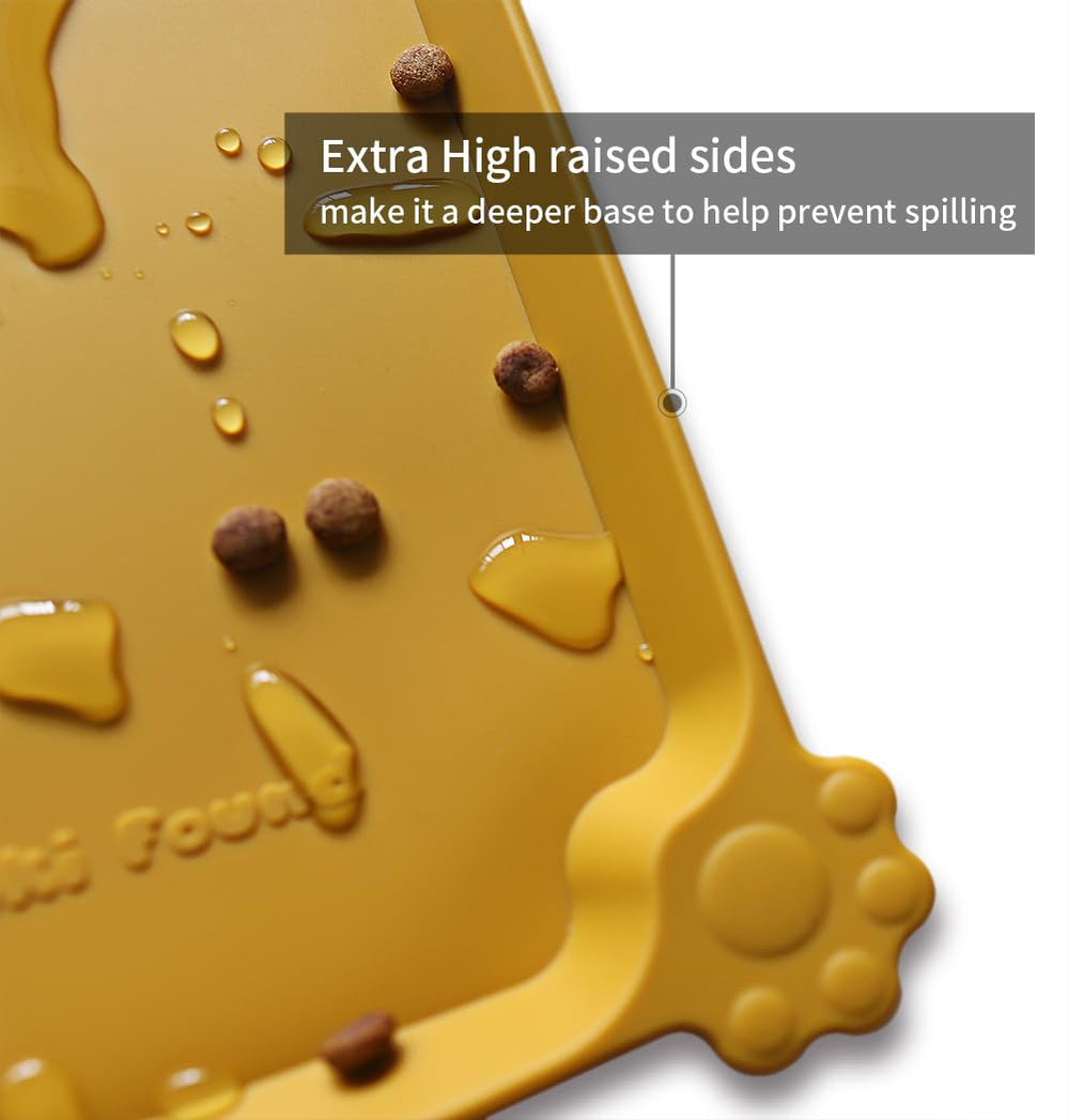 Hoki Found Tapis Silicone Antidérapant Protège les sols pendant les repas.