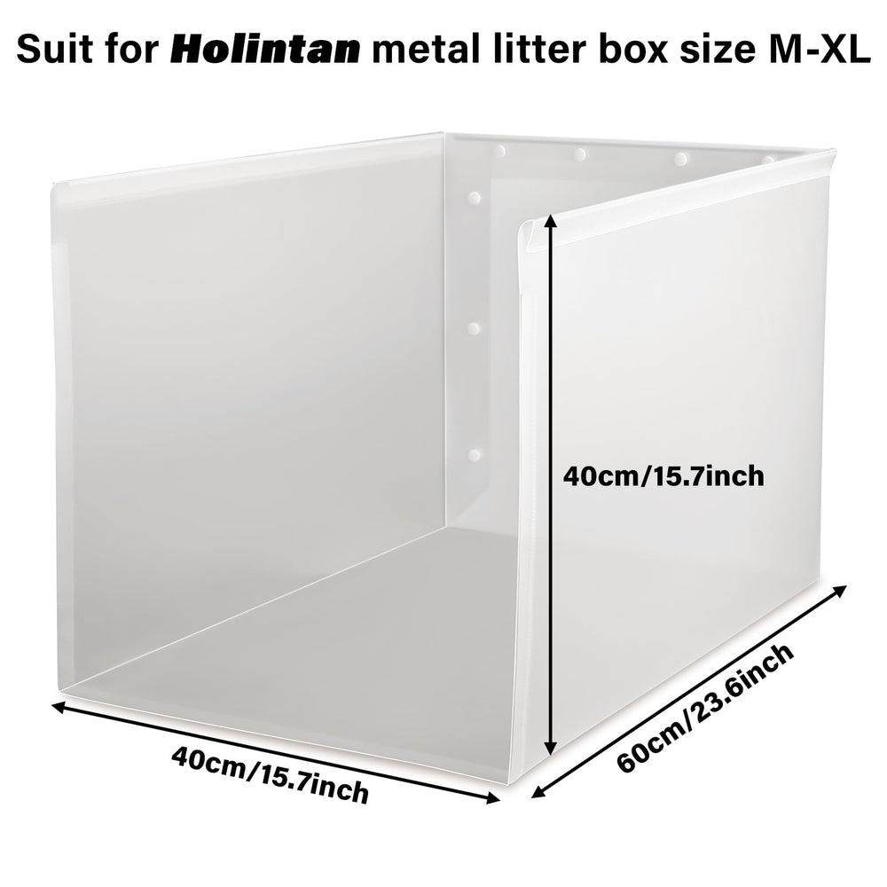 Holintan Protege-litière XL, vue arrière, retient les fuites et protège le sol.
