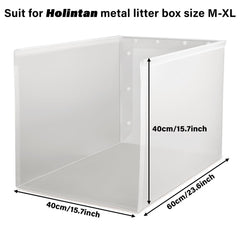 Holintan Protege-litière XL, vue arrière, retient les fuites et protège le sol.