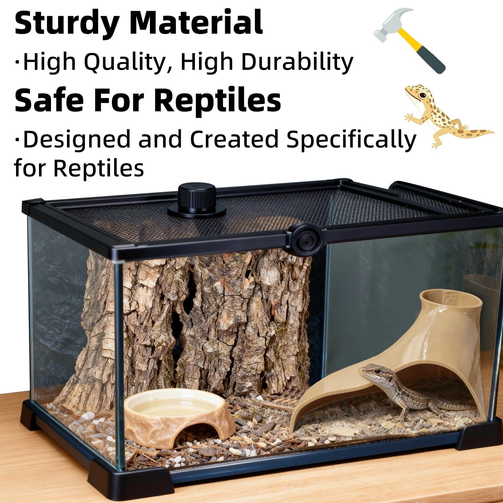 Hollima ornament-terarium décor authentique et sûr pour reptiles.