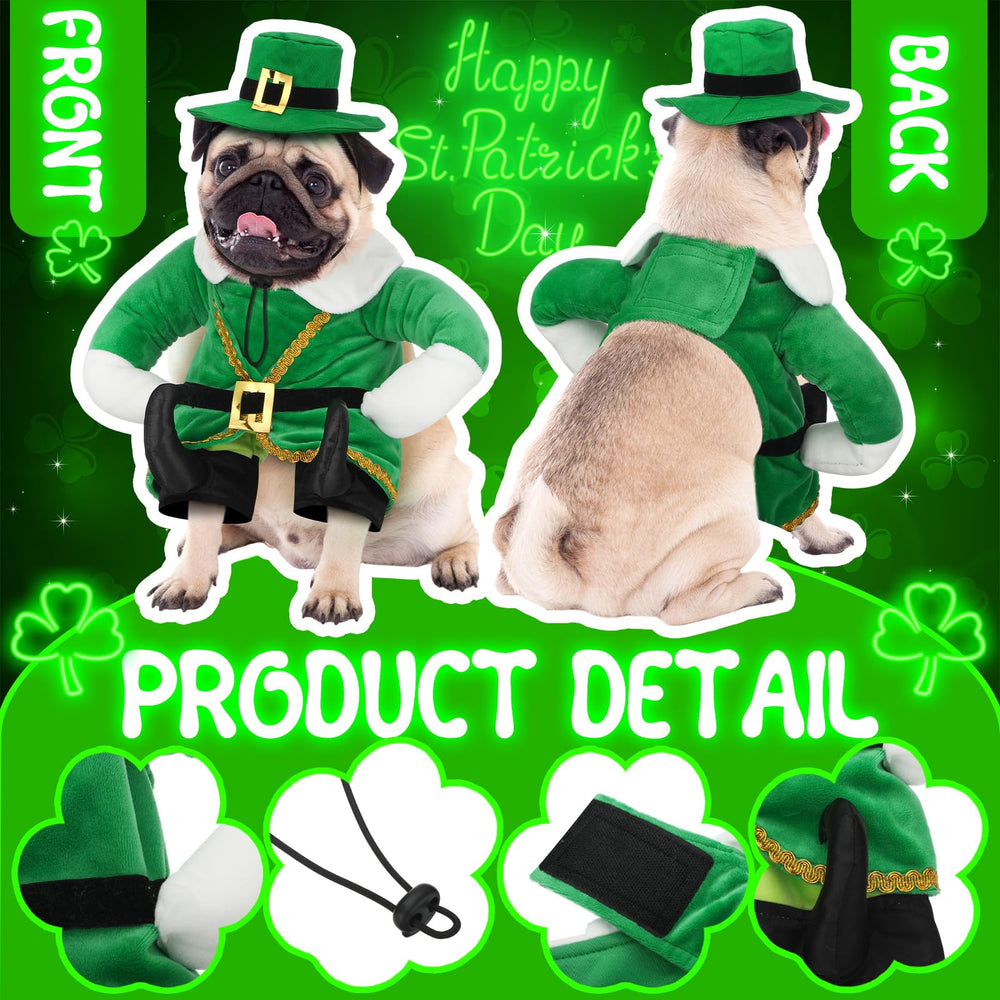 Costume Hollowfly chien Saint-Patrick facile à mettre et à enlever.