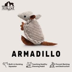 Conception durable Hollypet Armadillo, convient au jeu intérieur et extérieur.