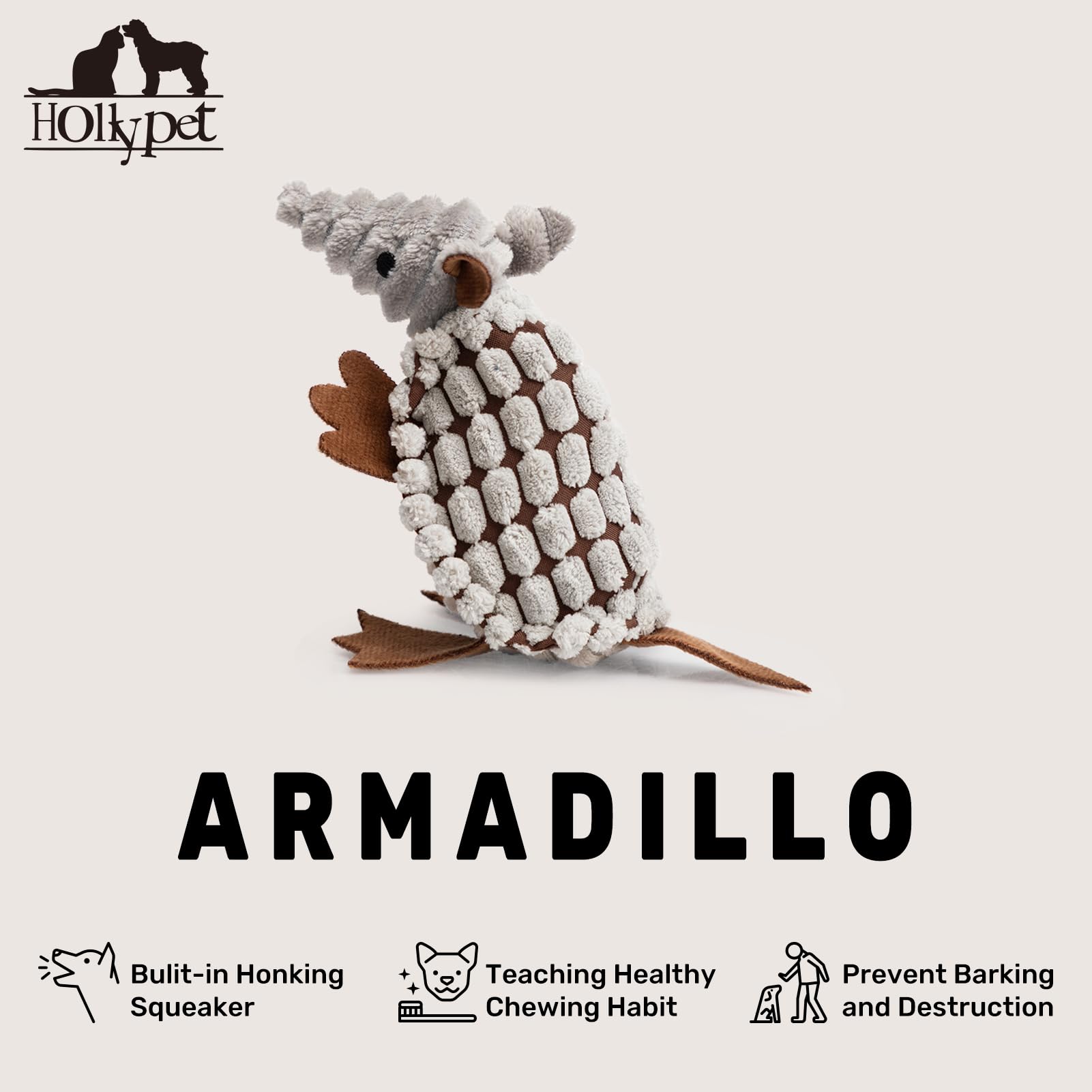 Hollypet Armadillo jeu chien en action, renforce l'interaction et l'exercice.