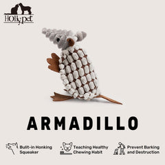 Hollypet Armadillo jeu chien en action, renforce l'interaction et l'exercice.