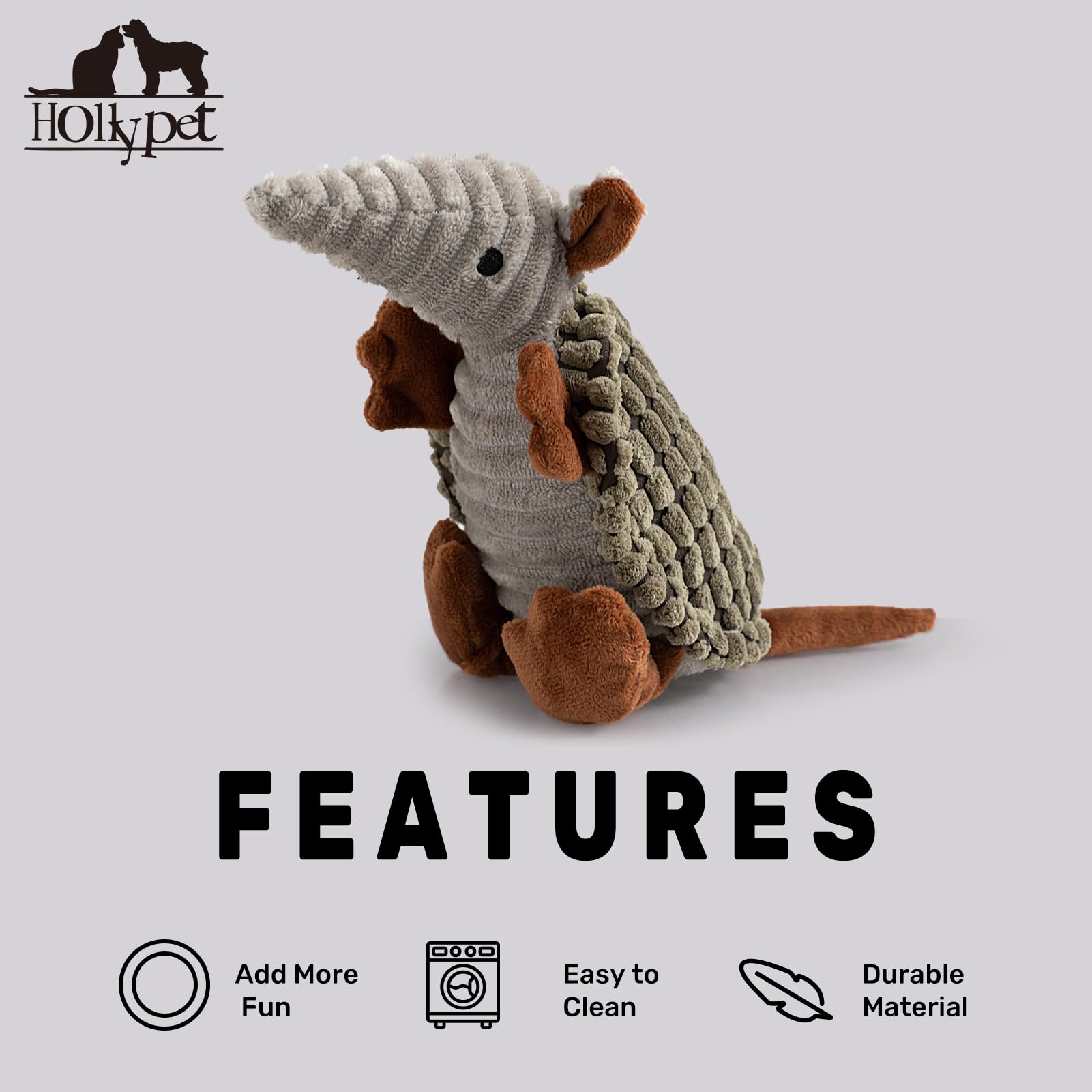 Hollypet Armadillo: durable et sûr avec supervision pour éviter l’ingestion