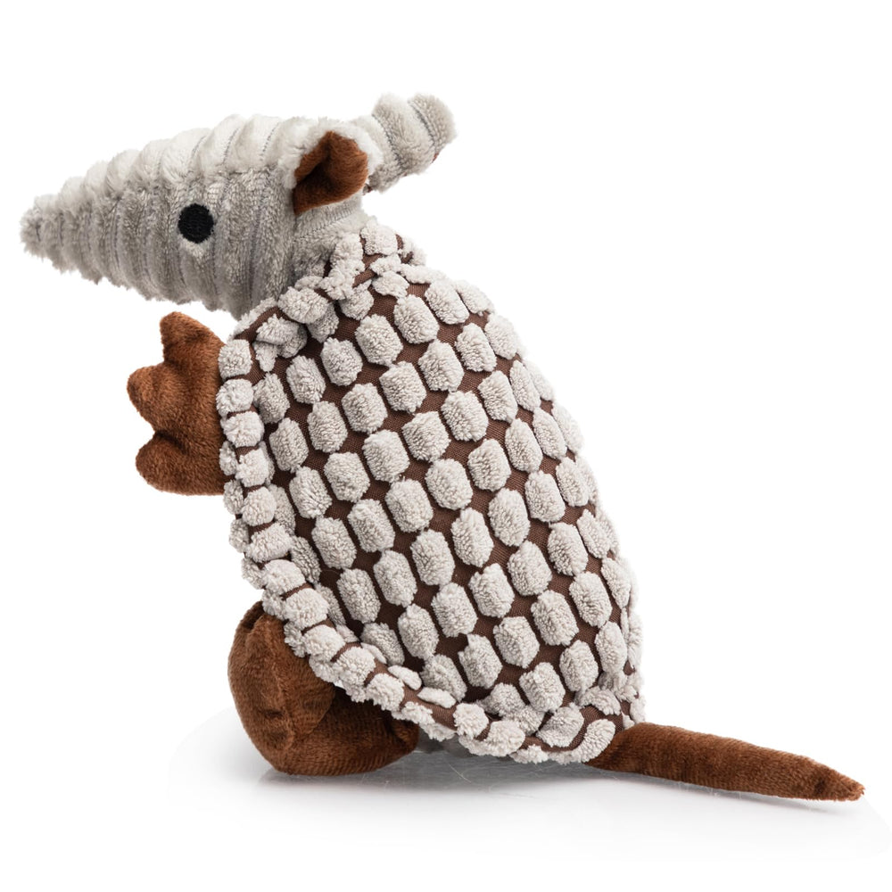 Jouet Hollypet Armadillo gris, peluche de 8 po, parfait pour le jeu quotidien.