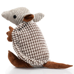 Hollypet Armadillo peluche gris, idéal pour le jeu chez petits chiens.