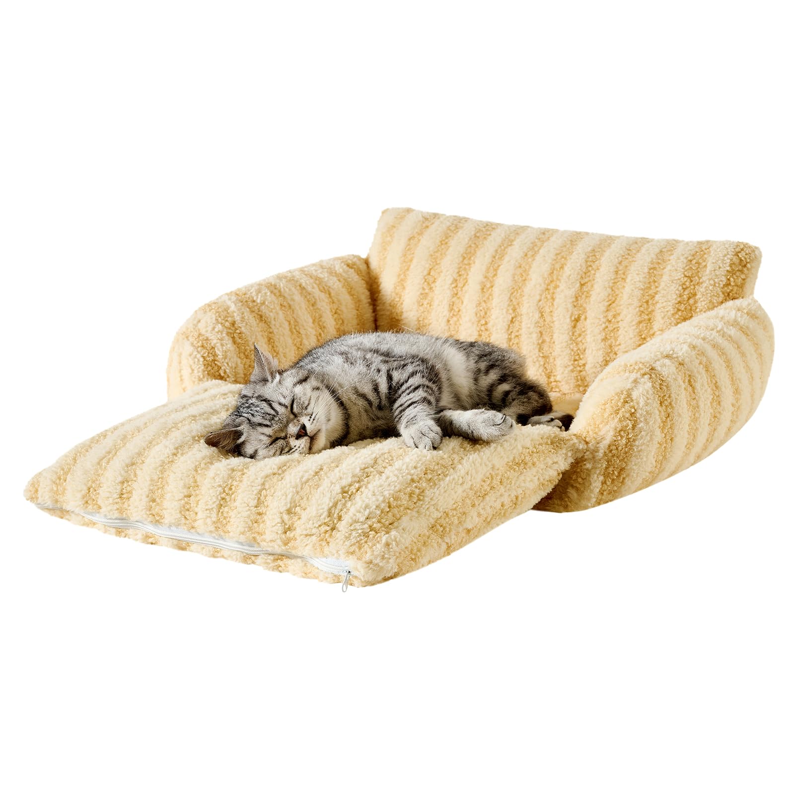 Hollypet Canapé chat dormeur confortable pour siestes douces.