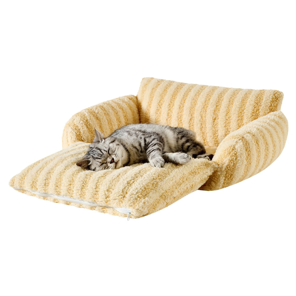 Hollypet Canapé chat dormeur confortable pour siestes douces.