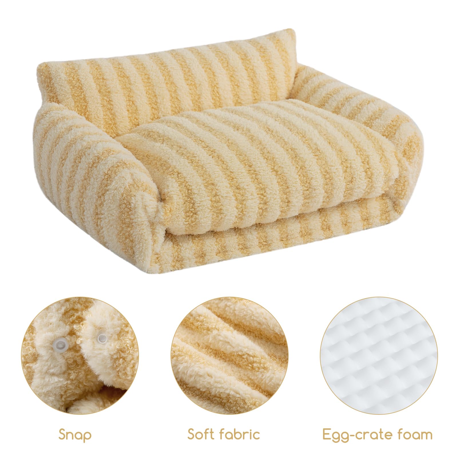 Hollypet Housse rembourrage lavable en machine pour entretien facile.