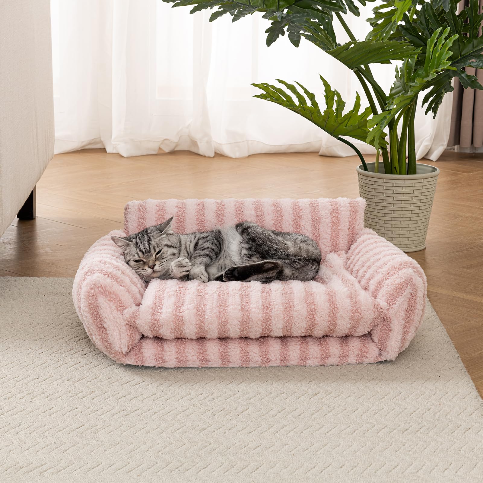 Hollypet lit-chat assemblage facile rose : montage sans effort pour gagner du temps.