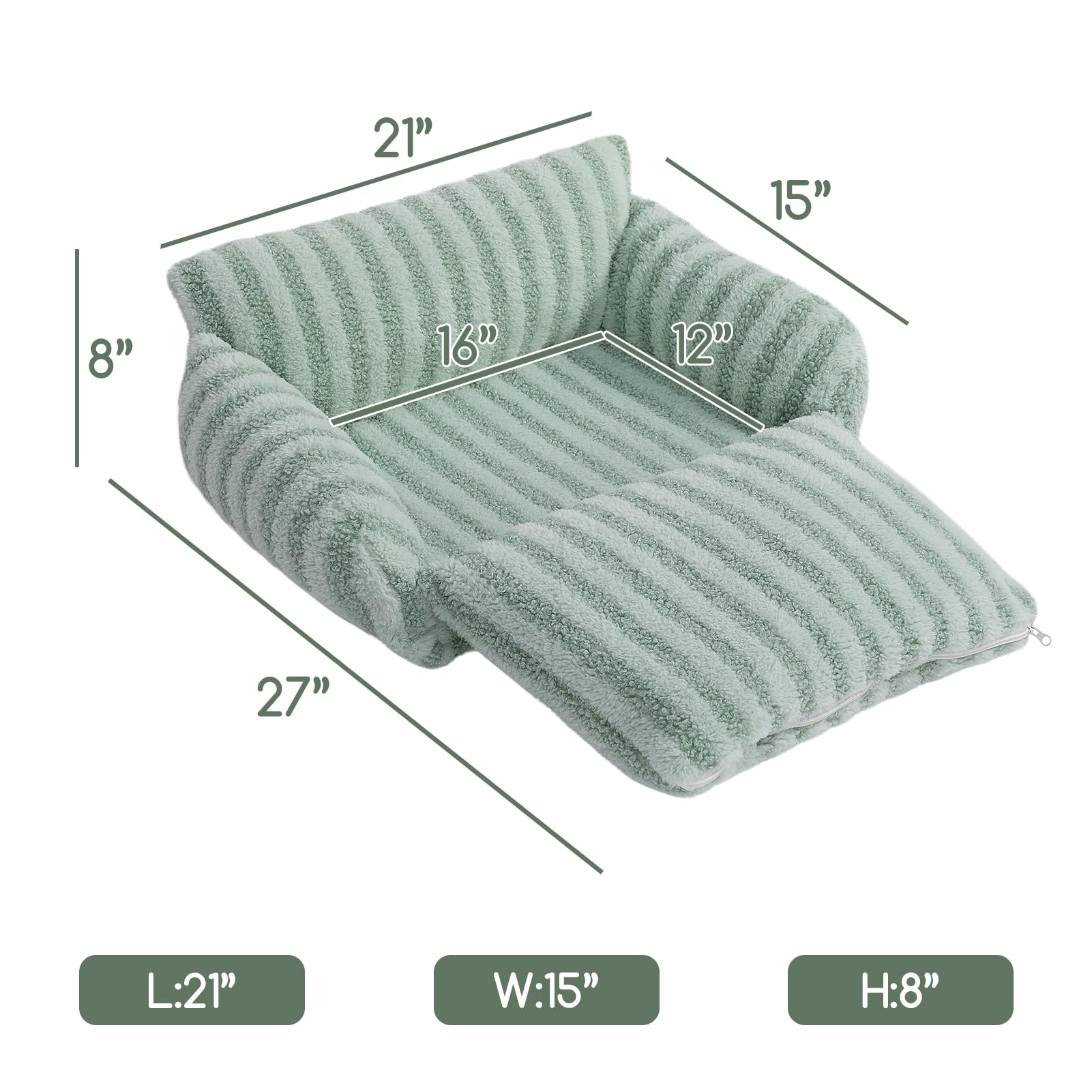Hollypet lit chat coussins detacheables, nettoyage facilite