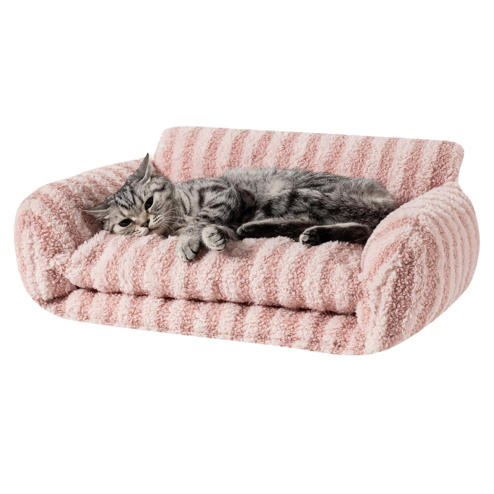 Hollypet lit-chat double-couche rose : vue sur la douceur et le confort.