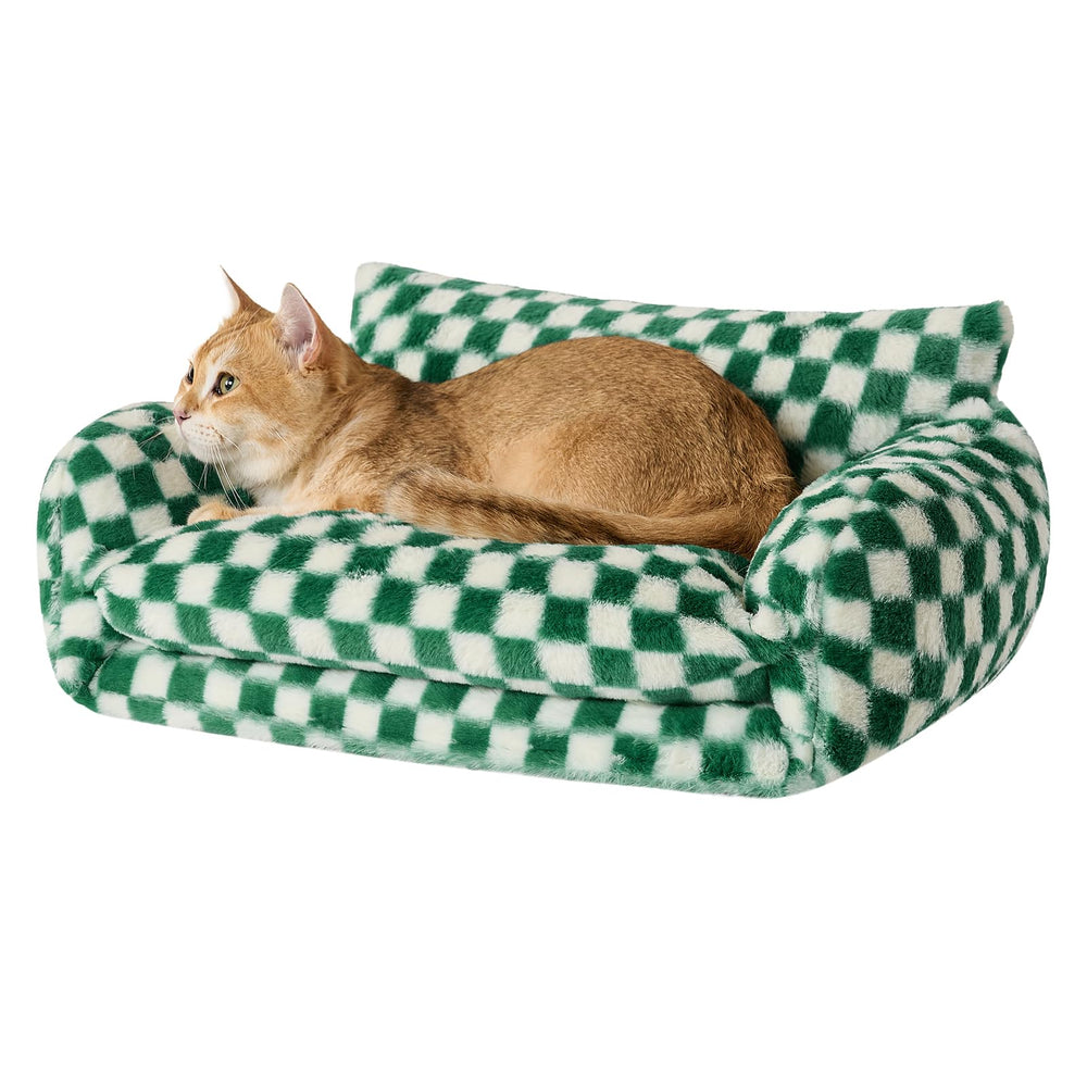 Hollypet lit chat double-couche offre un espace douillet et durable.