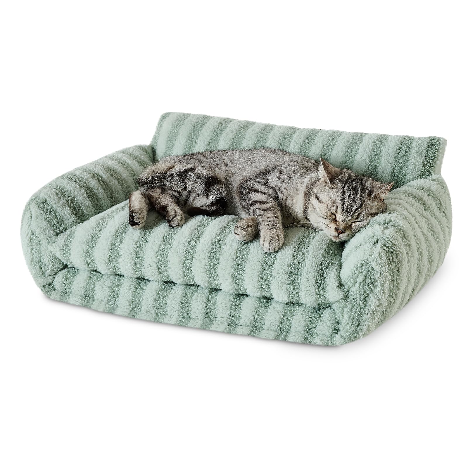 Hollypet lit chat peluche double couche, cocon douillet pour sieste