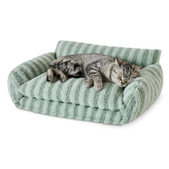 Hollypet lit chat peluche double couche, cocon douillet pour sieste