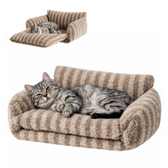 Hollypet Nid-chat Double-Couche: confort moelleux pour sieste rassurante.