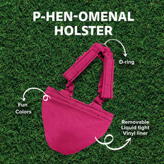 Holster couche-poules ajustable S/M pour port confortable.