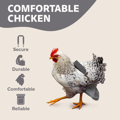 Holster couche poules violette avec doublure amovible et entretien facile.