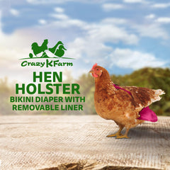 Holster harnais-poules avec anneau en D pour leash, sécurité lors des sorties.