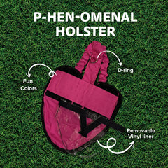 Holster liner amovible rose pour un entretien aisé.