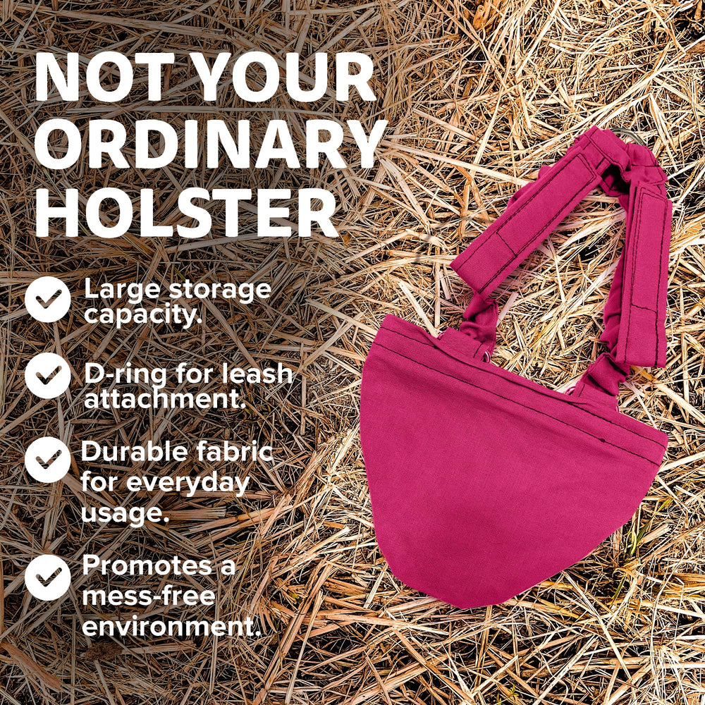 Holster utilisation extérieure pour poules et autres oiseaux en plein air.