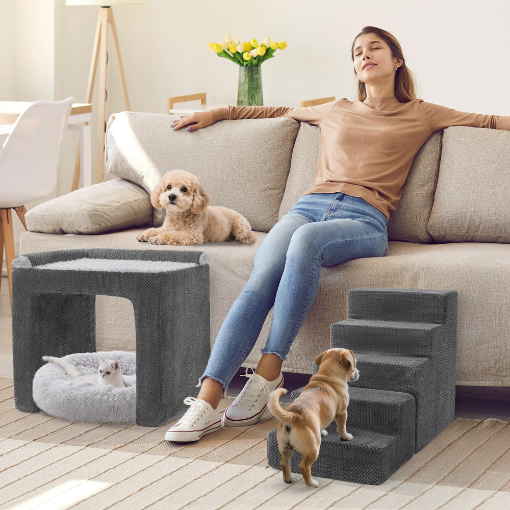 HOMBYS design compact pour fenêtre, idéal pour petits chiens et espaces restreints