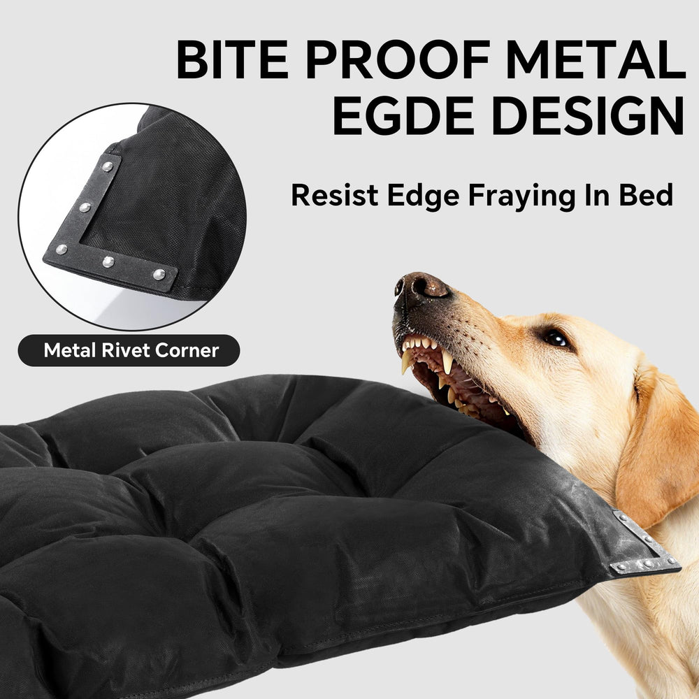Lit chien HOMBYS imperméable avec surface à séchage rapide, démonstration anti-fuites.