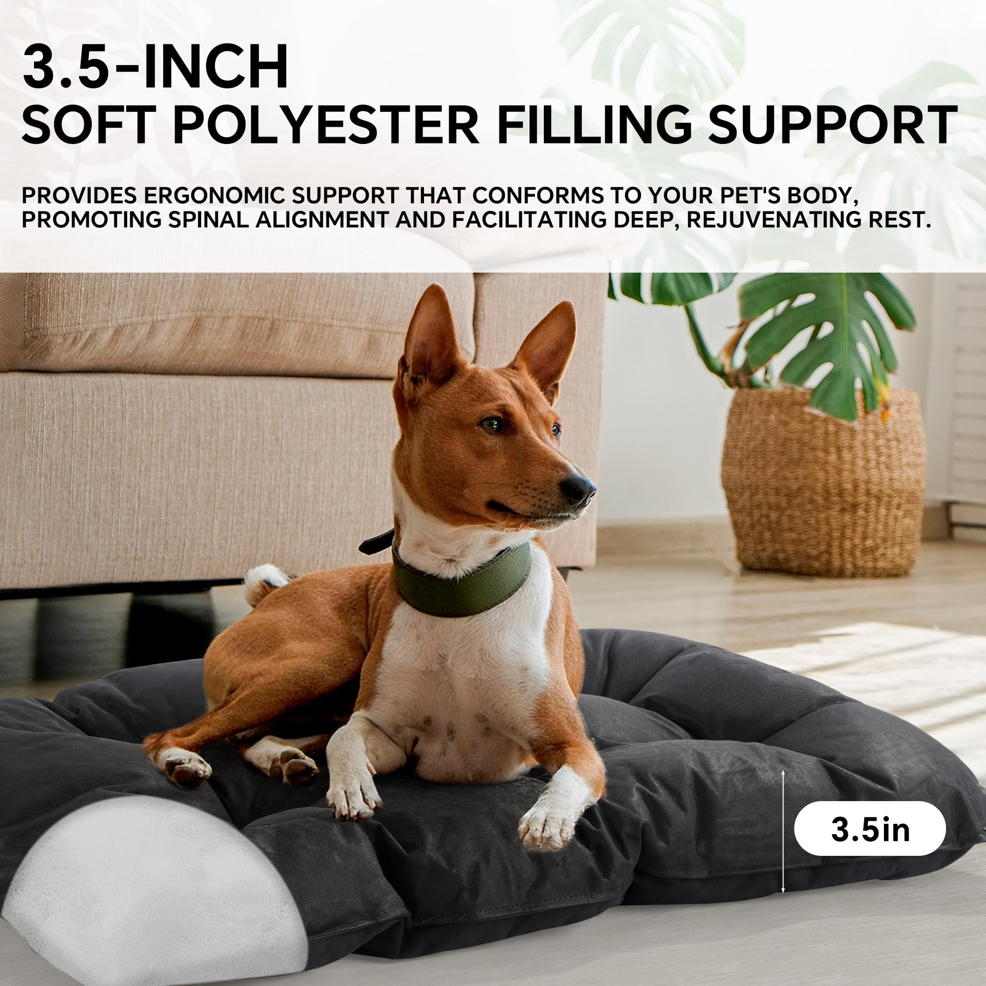 Lit chien HOMBYS nettoyage facile, coutures renforcées résistent à l’usure