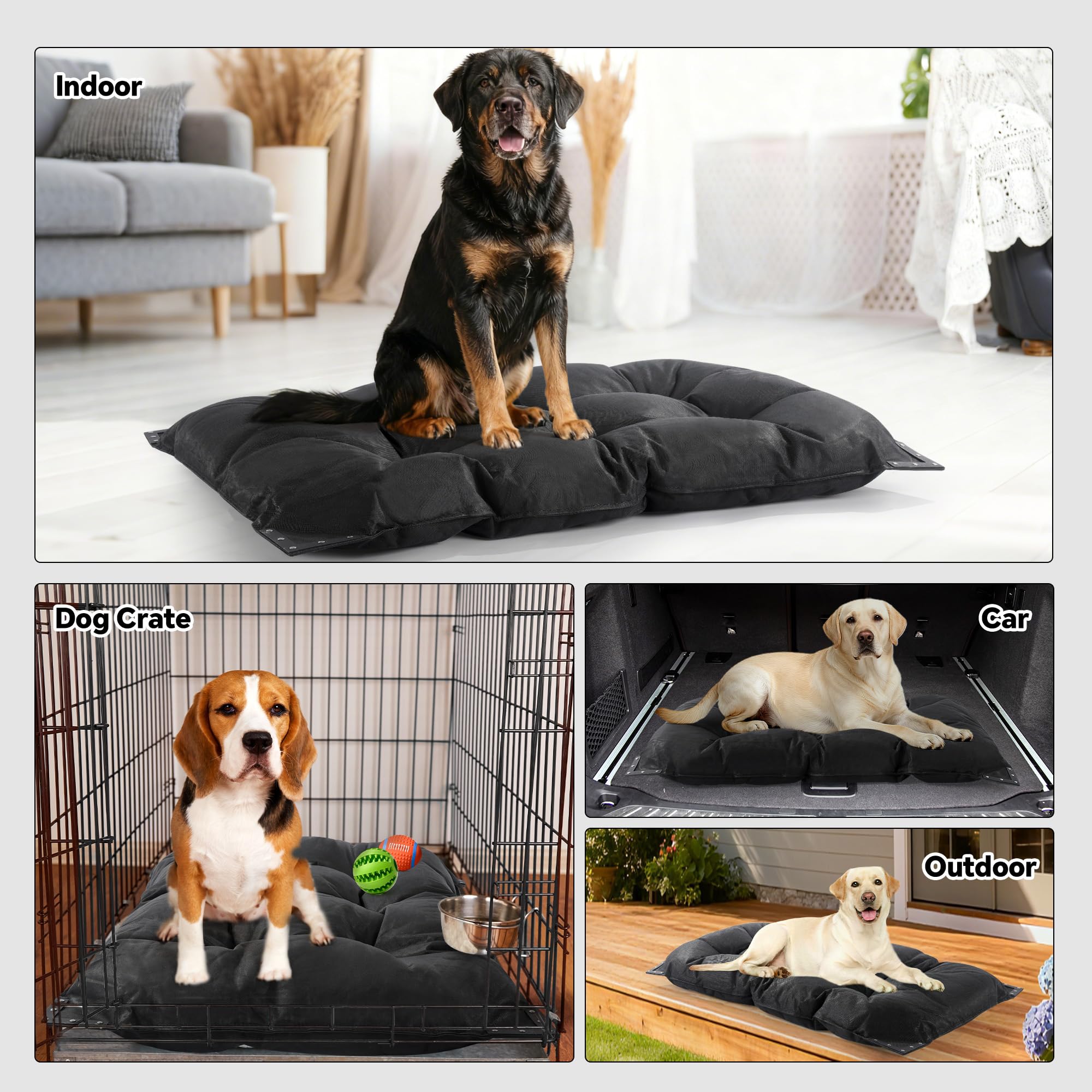Lit chien HOMBYS portable pour voyage et camping, pratique en déplacement
