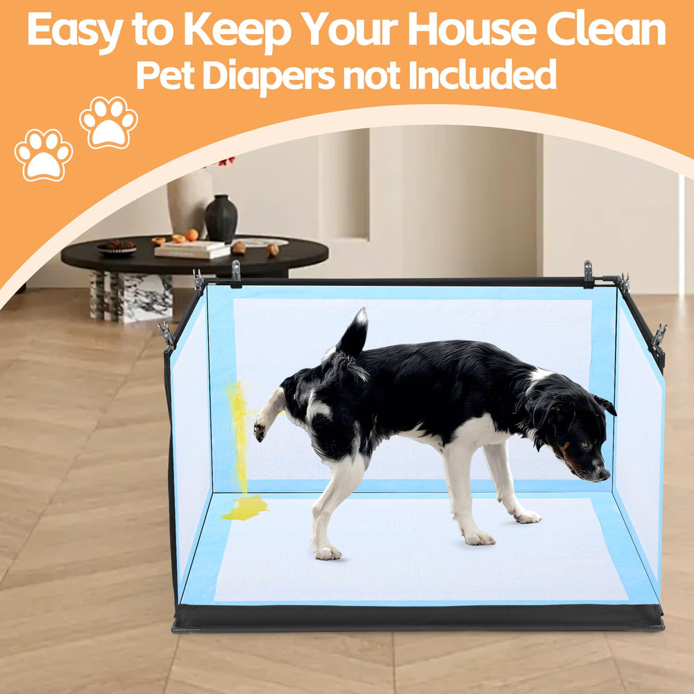 HOMBYS protection anti-éclaboussures pour litière canine, pratique.