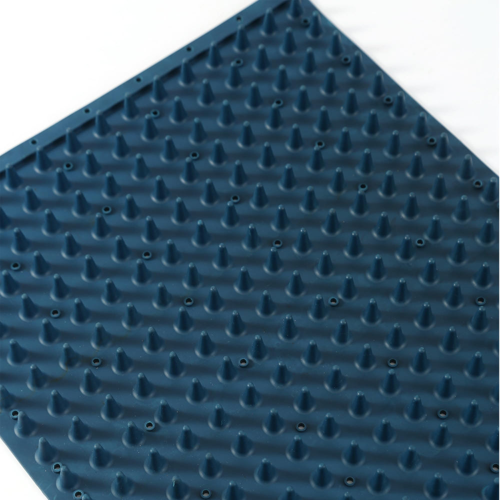 Homcare pad grattage vache bleu ensemble, soulage le pelage bovin