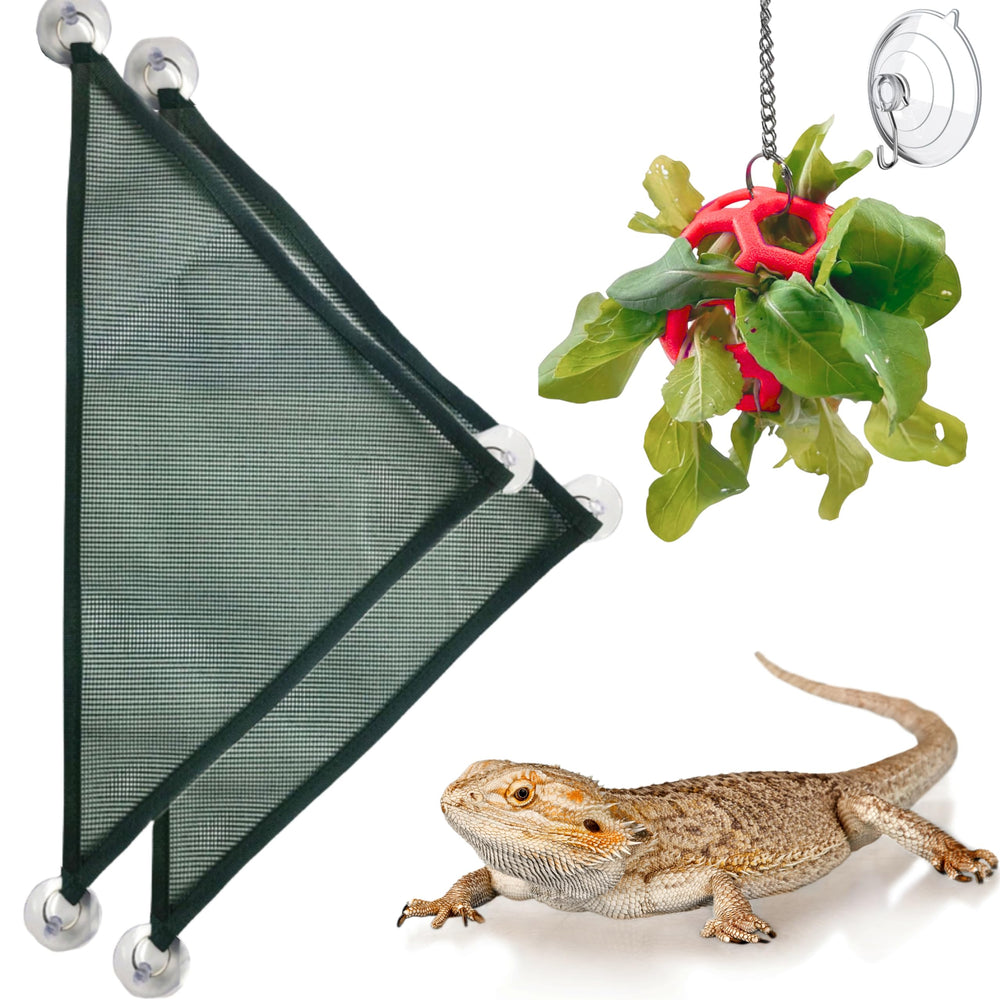 Homedy Crafts hamac dragon barbu rouge, vue rapprochée, confort et repos.