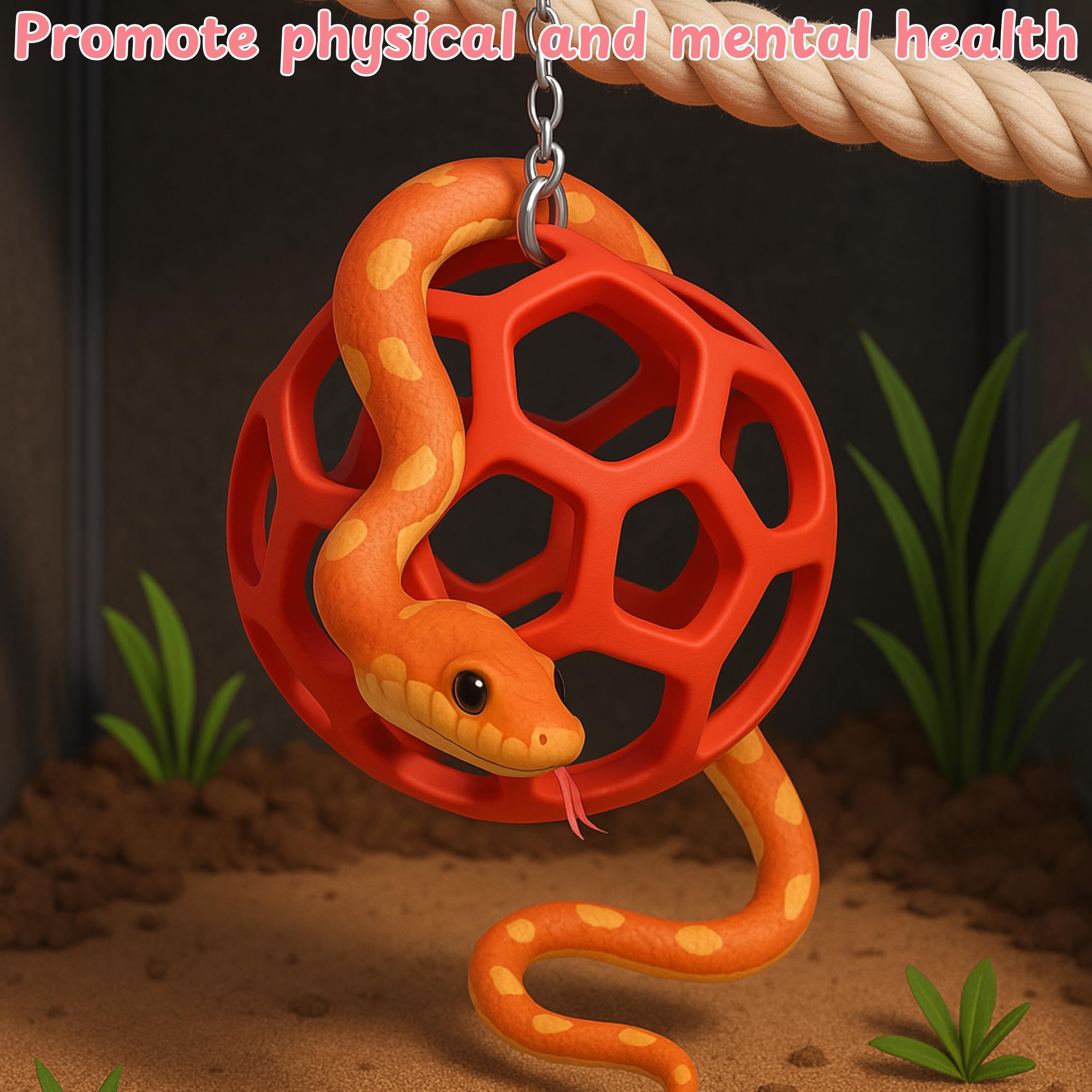 Homedy Crafts parcours d'escalade serpents balle, séance d'escalade interactive pour reptiles.